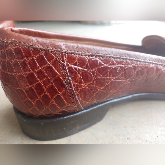 Zelli Palm Beach Genuine Crocodile Cognac Loafer main image 4